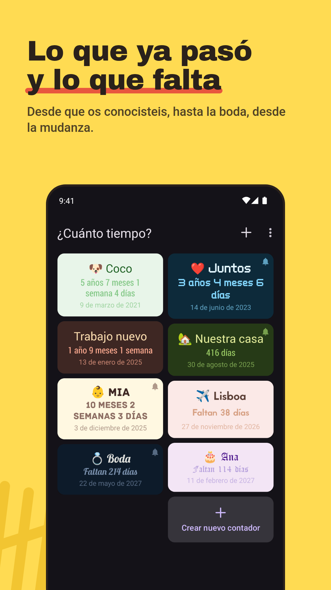 Hacia delante o cuenta atrás